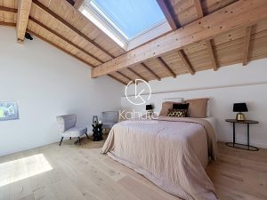 à 20 minutes de Lyon, Appartement Lentilly 4 pièce(s), triplex de 91m², 3 chambres, extérieur privatif, 2 places de stationnement